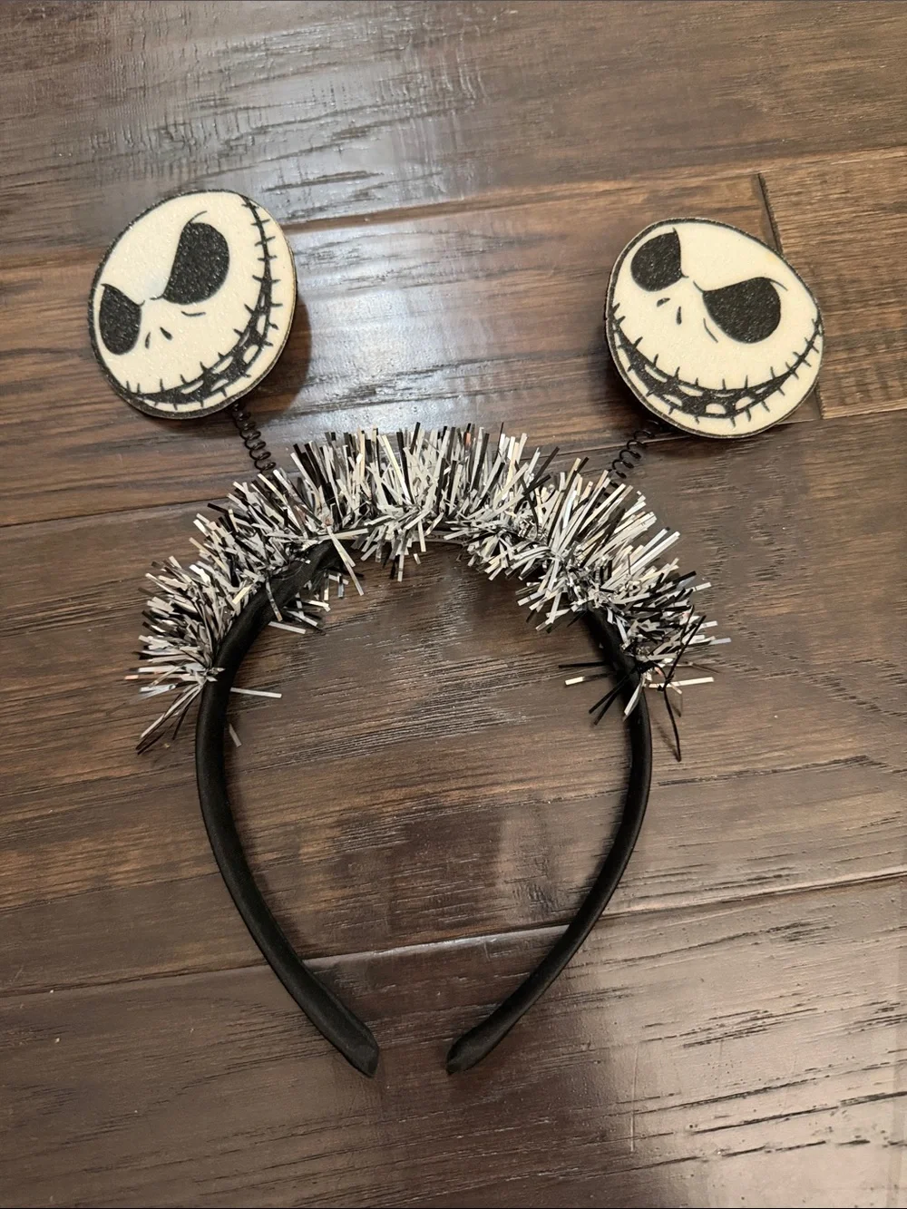Jack Skellington-Inspired Headband Black and White Adult Costume Halloween
